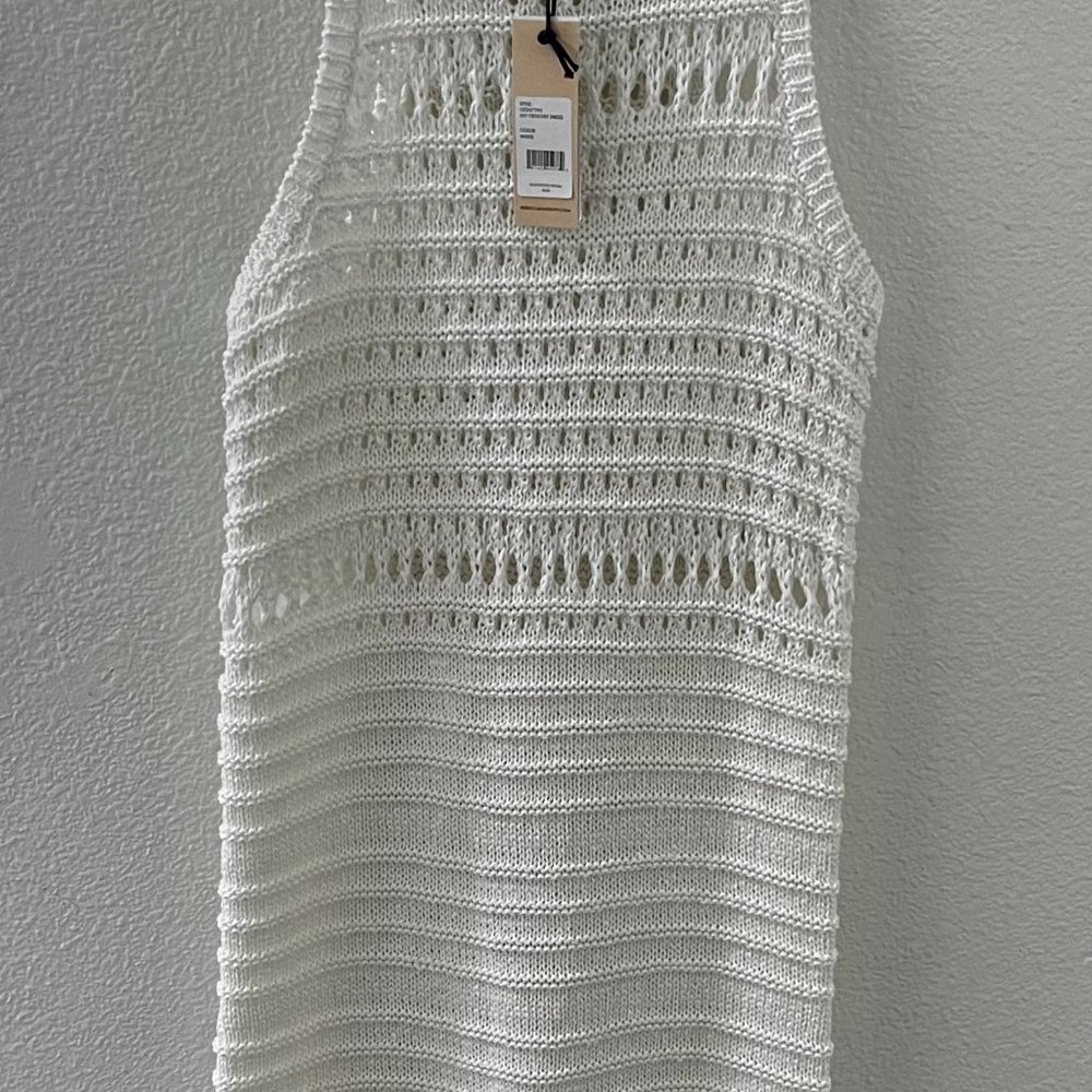Rebecca Minkoff Lily Crochet Dress or swimsuit cover up size Med in Cream color